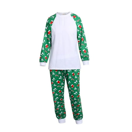 

Yrtoes Matching Family Sets Christmas Casual Printed Top With Bottom Outfits Home Wear family matching pajamas