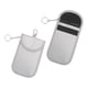 thumbnail image 1 of Ofertas Únicas 2 Pcs, Bolsa Faraday, Bolsas de Bloqueo de Señal RFID de Fibra de Carbono Blanco Plateado, 1 of 6