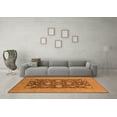 thumbnail image 3 of Ahgly Company Indoor Rectangle Oriental Orange Industrial Area Rugs, 7' x 10', 3 of 4
