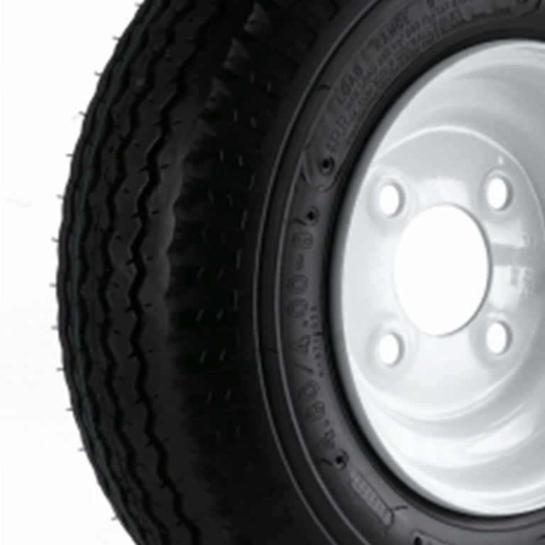 Kenda Loadstar 480/400-8 LRB Trailer Tire, 4-Hole Spoke Wheel