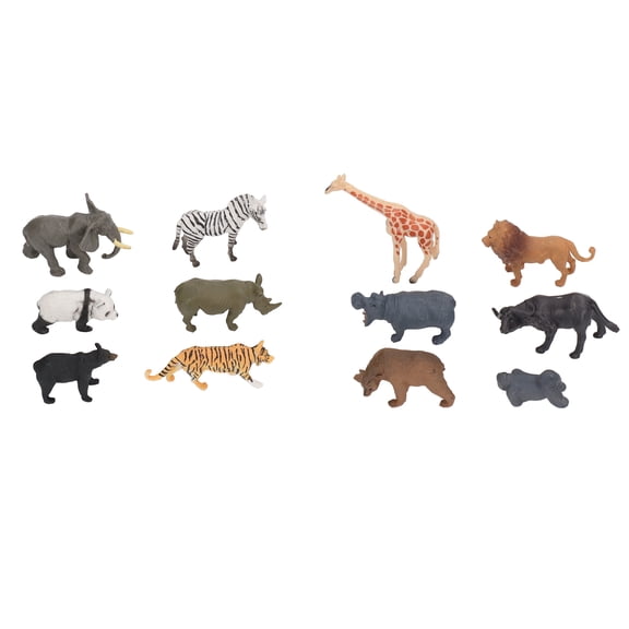 Figura de animal de juguete, 12 piezas Figura de animal Figura de animales Figura de animal realista Rendimiento sólido