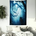 thumbnail image 4 of Mystic House Decor Wall Hanging Tapestry, Animal with Burning Eyes in Dark Forest at Night Horror Halloween Illustration, Bedroom Living Room Dorm Accessories, 60 X 80 Inches, by Ambesonne, 4 of 5