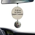 thumbnail image 2 of Taylor Swift Car Vehicle Mirror In This Car We Listen To Taylor's Version Decoration Christmas Tree Pendant Gifts Car Rearview, 2 of 5