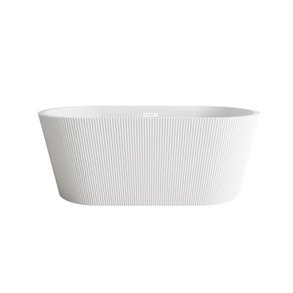 Elegant Kitchen & Bath BT30759GW-WHT 59 in. Bathtub, Glossy White with Polished White Trim