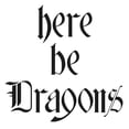thumbnail image 2 of CafePress - Here Be Dragons 001A - Tile Coaster, Drink Coaster Set of 4, 2 of 4