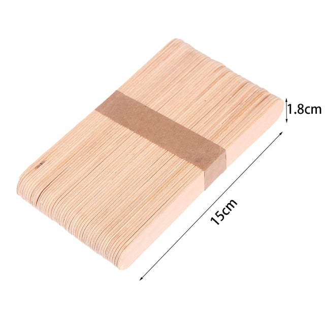 PVCS DIY Wood Primary Color Ice Cream Stick Can Be Made Creatively By Hand for Kitchen