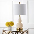 thumbnail image 1 of JONATHAN Y JYL1028B Anya 20.5" Mini Glass Table Lamp, Ivory, 1, 1 of 5