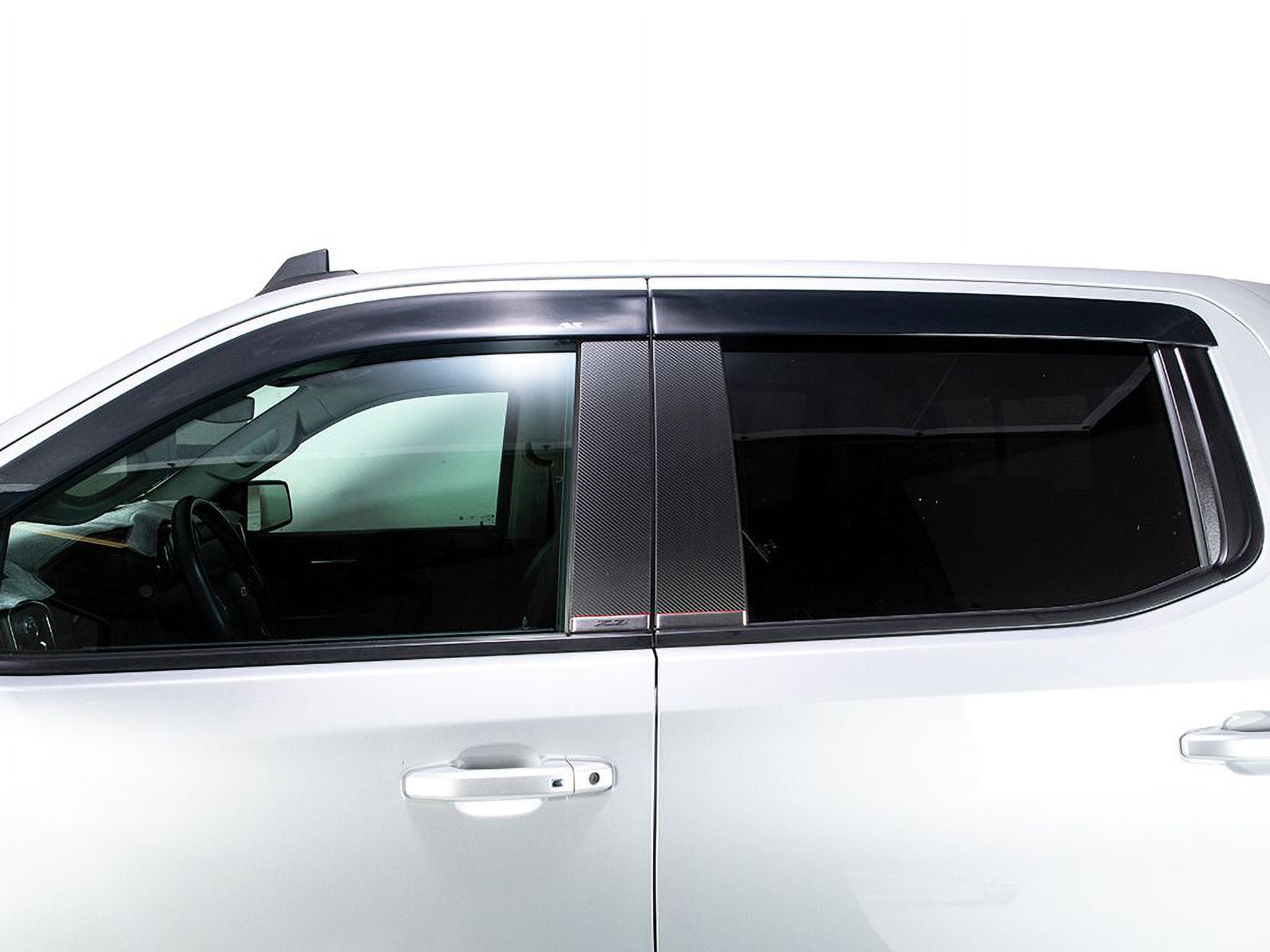 Auto VentShade (AVS) 894032 Lo Profile Vent Visors Smoke Front & Rear Set Fits 2018-2023 Chevy Traverse, 2024 Chevy Traverse Limited