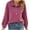 Purple, variant on Womens Button Down Plus Size Shirt Cotton Long Sleeve Collared V Neck Solid Color Work Office Casual Loose Blouses Tops