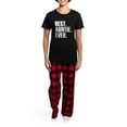 thumbnail image 4 of CafePress - Best Auntie Ever Pajamas - Women's Short Sleeve Print T-Shirt and Pants Dark Cotton Pajama Set, 4 of 7