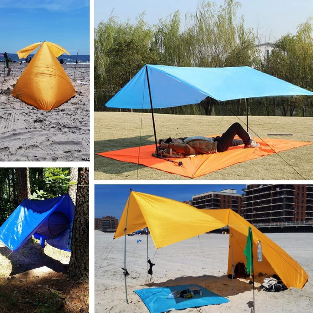 TRIWONDER Hammock Tarp Waterproof UV Blocking Tent Camping Rain Fly Tarpaulin Tent Footprint Canopy Shelter Cover