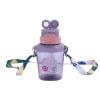 

EDFRWWS Travel Water Cup - Reusable Juice Bottles Straw & Bottle Cap Lock (Purple)