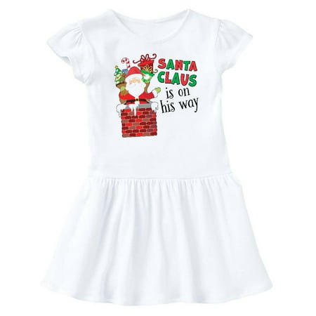 

Inktastic Santa Claus Is On His Way Christmas Gift Baby Girl Dress