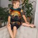 thumbnail image 4 of Fotbe Underwater Treasure Chest Pijama Estampada de 2 Piezas para Niños – Ropa de Dormir de Manga Corta Cómoda para Niños y Niñas, Camiseta y Shorts de Algodón-Medium, 4 of 6