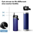 thumbnail image 4 of GFDYREE 2Packs Straw Lid for Yeti Rambler Water Bottle 12 18 26 36 64 oz, Straw Cap with Flexible Handle for YETI Ramlber Bottle - BPA Free (2), 4 of 6
