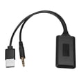 thumbnail image 2 of Receptor de audio Adaptador de música de alta definición Negro Bluetooth 5.0 Adaptadores Cable de audio AUX para auriculares, 2 of 8
