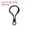 Black, variant on Uxcell 150 Pcs Plastic Lobster Claw Clasps Snap Lanyard Clip Hooks Bright Red
