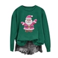 thumbnail image 2 of Riecok Oversized Sweatshirt for Women Christmas Crewneck Long Sleeve Pullover Tops Santa Claus Print Baggy Trendy Clothes, 2 of 6