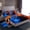 Blue Red Orange, variant on Castle Fairy Abstract Game Controller Boy Girl Twin Sheet Sets 3pcs,Gradient Teens Game Gamepads Twin Fitted Sheet Microfiber,Blue Orange Red Ombre Breathable Flat Sheet,Ultra Soft Home Decor