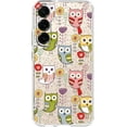 thumbnail image 3 of SHILIU-for Samsung Galaxy S25 Case, Cute Owl Bird Design Animal Cartoon Style Transparent Soft TPU Protective Clear Case 6.2 Inch (Colorful Owls), 3 of 4