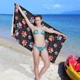thumbnail image 6 of Coolnut 30"x60" Beach Towel with Travel Bag, Paw Print Pattern Oversized Sand Free Camping Towel Quick Dry Pool Bath Sport Towels, 6 of 6