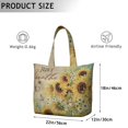 thumbnail image 5 of Sunflower Women's Large Weekend Travel Bag Moving Canvas Handbag Thick Double Layer Beach Weekend Travel Unisex Hospital Maternity Delivery with Toiletry Waterproof, 5 of 5