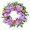Purple, variant on Wreath Ar Tificial Rose Wreath Red Front Door Wreath Spring Wreath Floral Wreath With Calyptus Leaves Flower Wreath Flowers Home Décor For Any Room