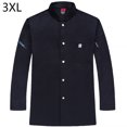 thumbnail image 2 of Uniforme de chef Delantal de cocina de manga larga con bolsillos delanteros Carnicero Suministros profesionales para el hogar Bandas para el sudor para parrilla Restaurante Negro 3XL Inevent LF000324-05, 2 of 7