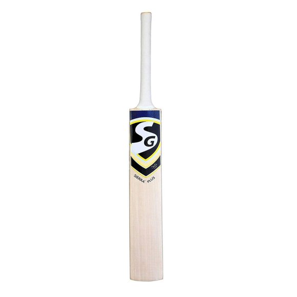 SG Sierra Plus Kashmir Willow Wood Cricket Bat For Adults | Size 3 , White