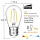 thumbnail image 4 of Led S14 De Repuesto E26 2W Edison Para Luces De Cadena Al Aire Libre 15 Bombillas Guardurnaity HA046494-02, 4 of 6