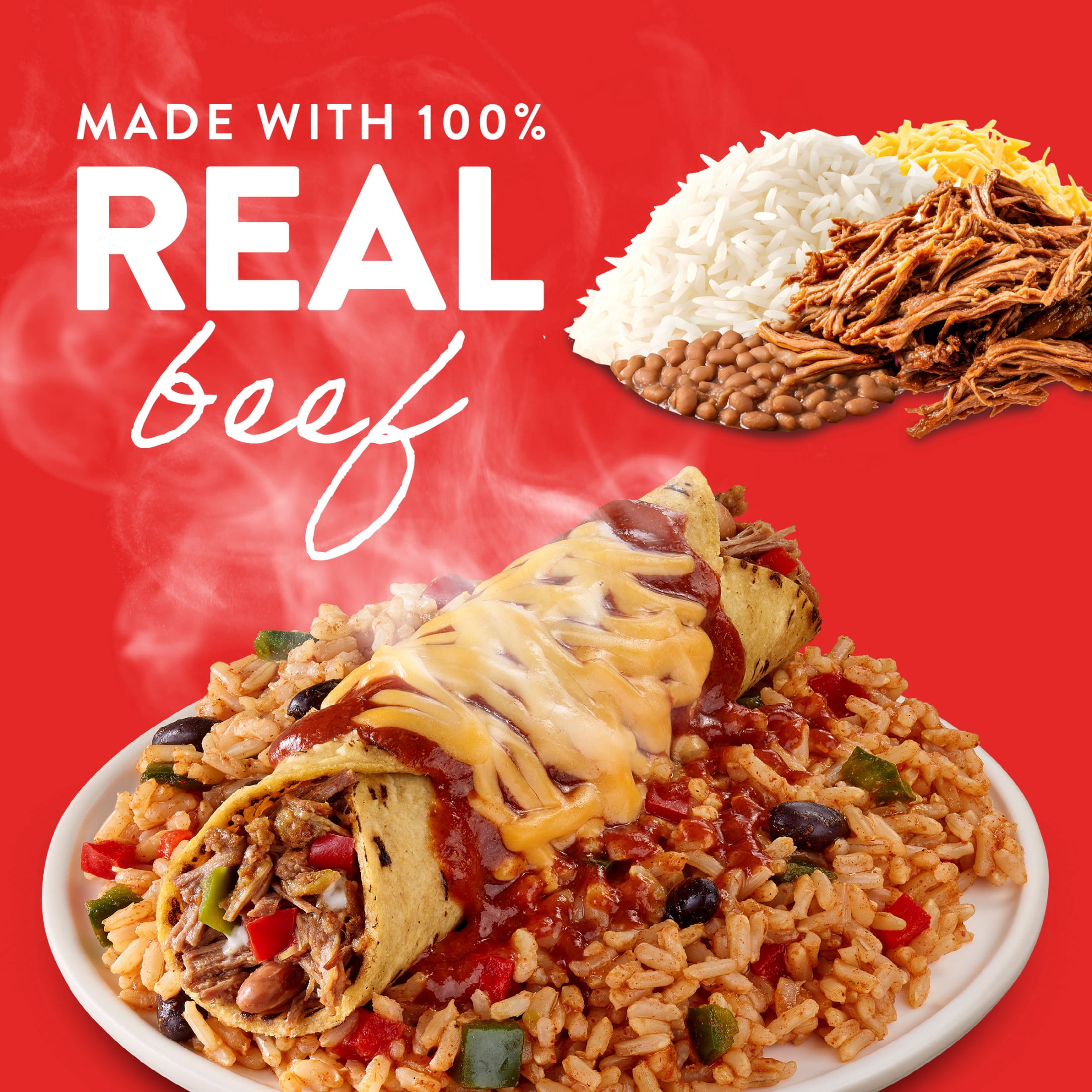 Stouffer's Beef Enchilada Frozen Meals, Single Serve, Gluten Free Frozen Enchilada 10 oz
