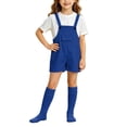 thumbnail image 1 of Odeerbi Chicos Niñas 3 Piezas Preppy Outfit Camiseta de Manga Corta y Pantalones Cortos Generales Con Set de Uniforme Escolar de Las Medias, 1 of 9