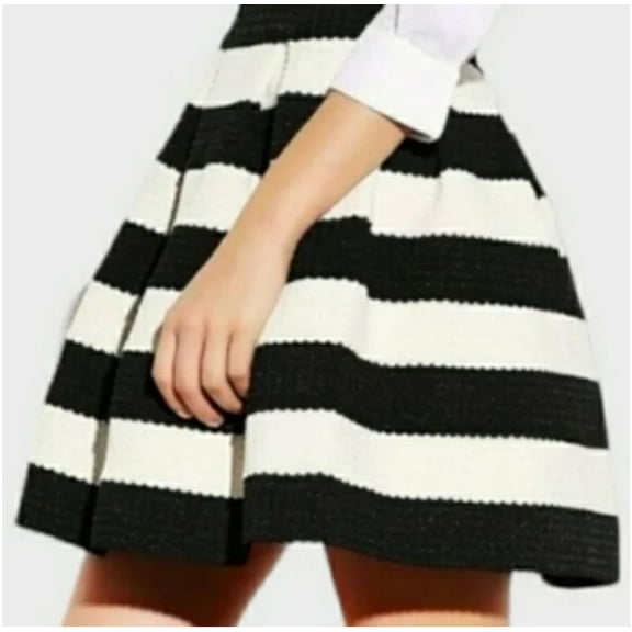 Classic Combo Chambray and Stripes Women Size Large Small Skirt Forever 21