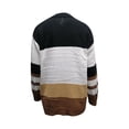 thumbnail image 6 of IROINNID Womens Sweater Round Neckline Pullover Sweater Color Block Leisure Mid-Length Long Sleeve Knitting Sweatshirt Tops Blouse Matching Sweater, 6 of 7