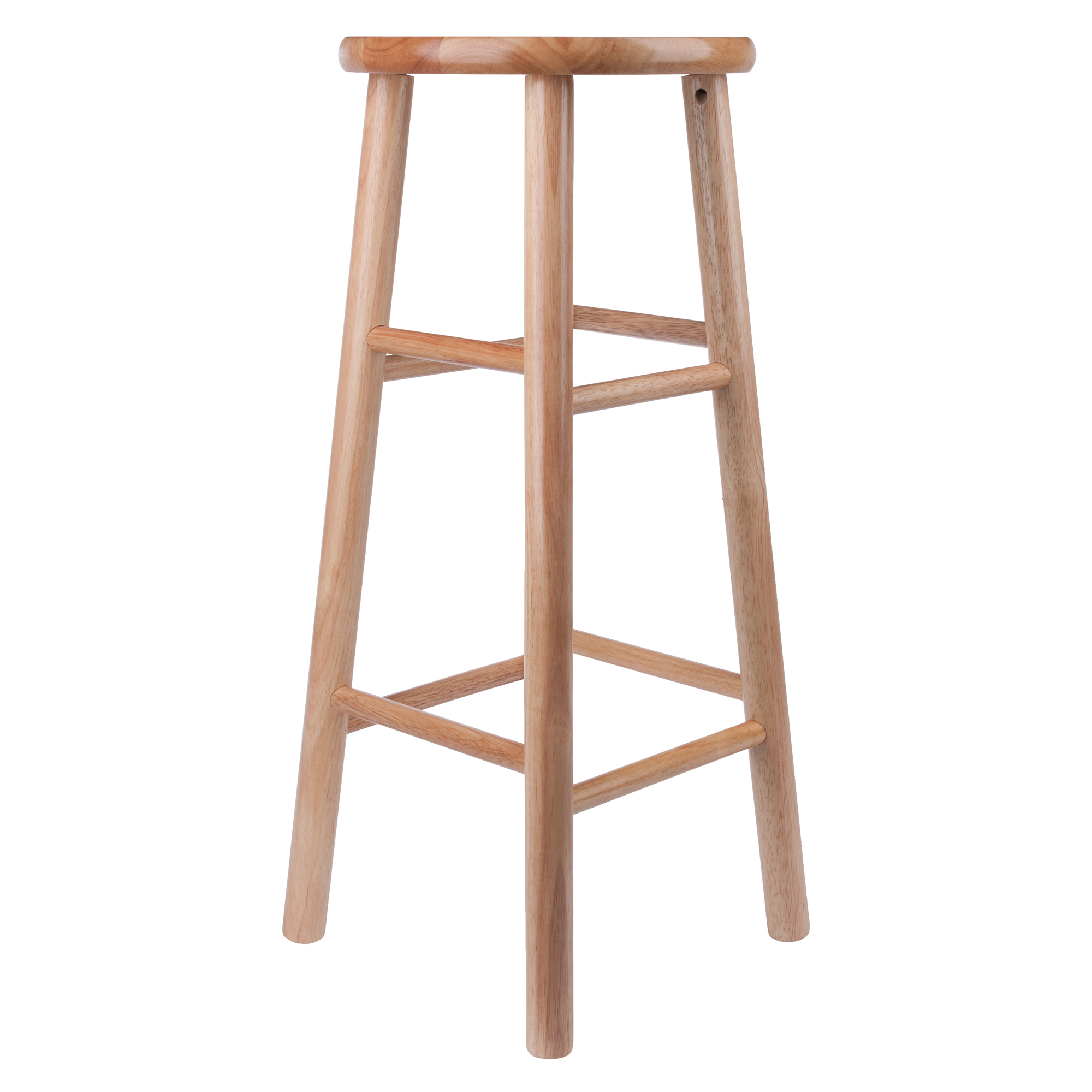 Winsome All Natural 30 in. Beveled Seat Bar Stools - Set of 2 - image 3 of 6