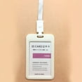 thumbnail image 1 of Badge Holder Job Badge Badge Lanyard Badge Holder With Lanyard Id Badge Holder Employee Job Badge Double Sided Transparent Employee Work Card Student Card Badge Holder With Lanyard, 1 of 1