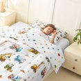 thumbnail image 3 of Manfei Cartoon Animals Twin Comforter Sets,Cute Boys Art Bedding Set,White,Polkadot Reversible,2pcs,1 Comforter and 1 Pillowcase, 3 of 7