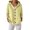 Yellow, variant on Kureaily Knitted Hooded Cardigan Coat With Buttons Pure Color Casual And Fashionable Women's Wear For Autumn And Winter Lightweight Clothing
