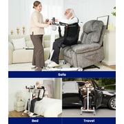 VOCIC Electric Transfer Lift for Car, Portable Folding Patient Lift Transfer Chair, Electric Assist Lift Aid for Seniors, Adults, AY06