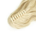 thumbnail image 4 of SHCKE 24" Long Claw Clip Ponytail Extensions Synthetic Curly Wavy Ponytail Hairpiece Jaw Clip Ponytail Extension for Women, 4 of 4