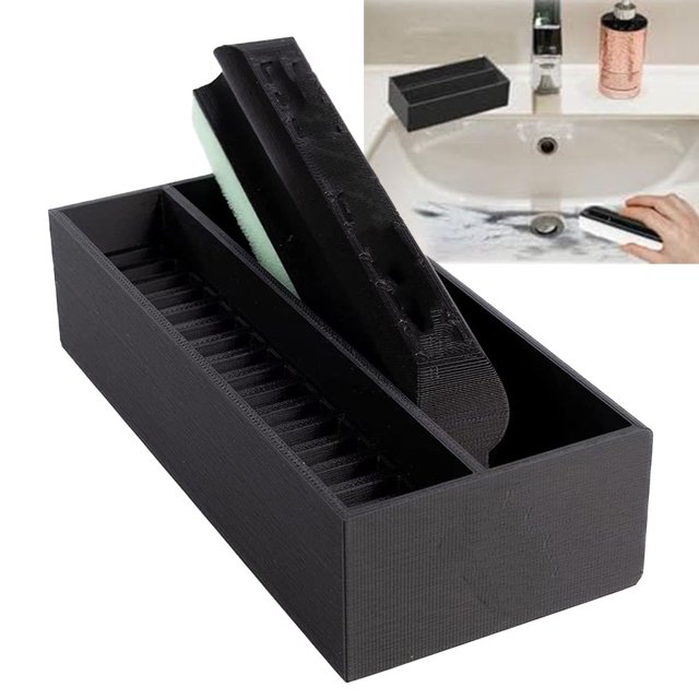 Ensemble de Nettoyant pour Barbe et Support Outils de Nettoyage Salle de Bain VR Support d'Évier un Ensemble