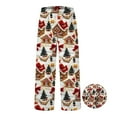 thumbnail image 2 of Women's Christmas Santa Pants Holiday Casual Pants Comfortable Festive Winter Bottoms Soft Elastic Waist Cozy Holiday Wear, 2 of 2