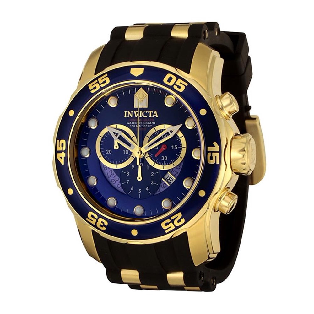 Invicta - Invicta Men's Pro Diver 6983 48.8mm Gold Plated Stainless ...