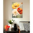 thumbnail image 3 of Flower Canvas Art Flower Picture Bathroom Wall Decor Fraemd Floral Painting Vintage Artwork for Living Room Office Home Decoration Gallery Wrapped Ready to Hang(Flower-3,12.00"x18.00"), 3 of 6