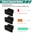 thumbnail image 3 of Unique Bargains 1 Set 48V Car LED Battery Indicator Replacement for Golf Cart Club Car ABS Black, 3 of 7
