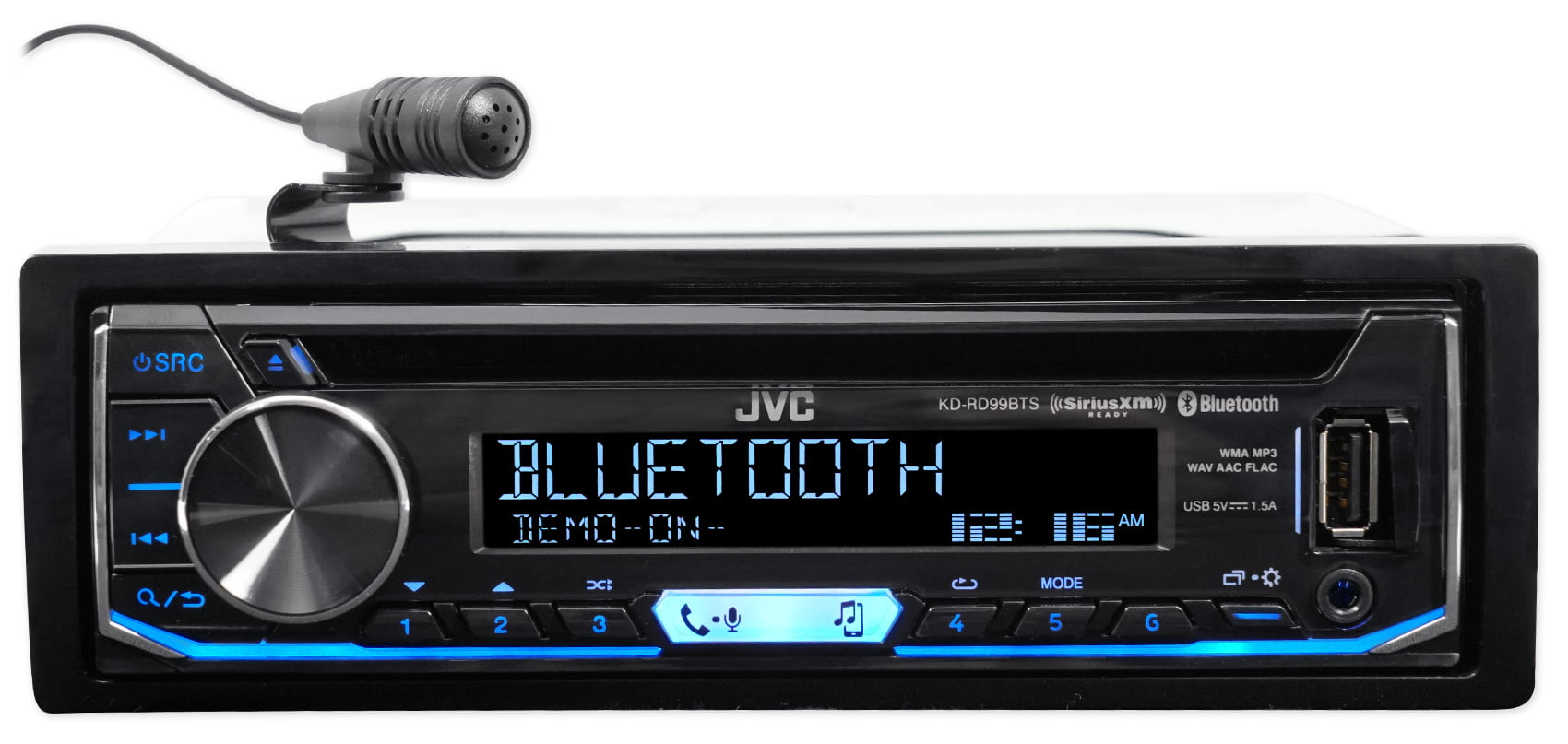 JVC Digital Media Bluetooth Receiver USB/iPhone/SiriusXM For 98-02 Honda Accord