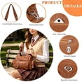 thumbnail image 6 of Sunyuer Y2k Purse Women Large Capacity Hobo PU Leather Satchel Handbag Multi-pocket Goth Trendy Punk Clutch Tote Bag, 6 of 8