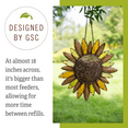 thumbnail image 5 of Glass Petal Sunflower Bird Feeder, 5 of 7