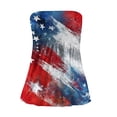thumbnail image 3 of Women 250th Anniversary USA Shirt Women Patriotic Independence Day Shirt Women Strapless Casual Tube Top, 3 of 7