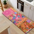thumbnail image 5 of Bright Pioneer Flower Patchwork Kitchen Rug Mat,Kitchen Runner Rugs Non Skid Washable,Decorative Kitchen Floor Mats for Kitchen,Sink,Laundry,17"x47.2", 5 of 7